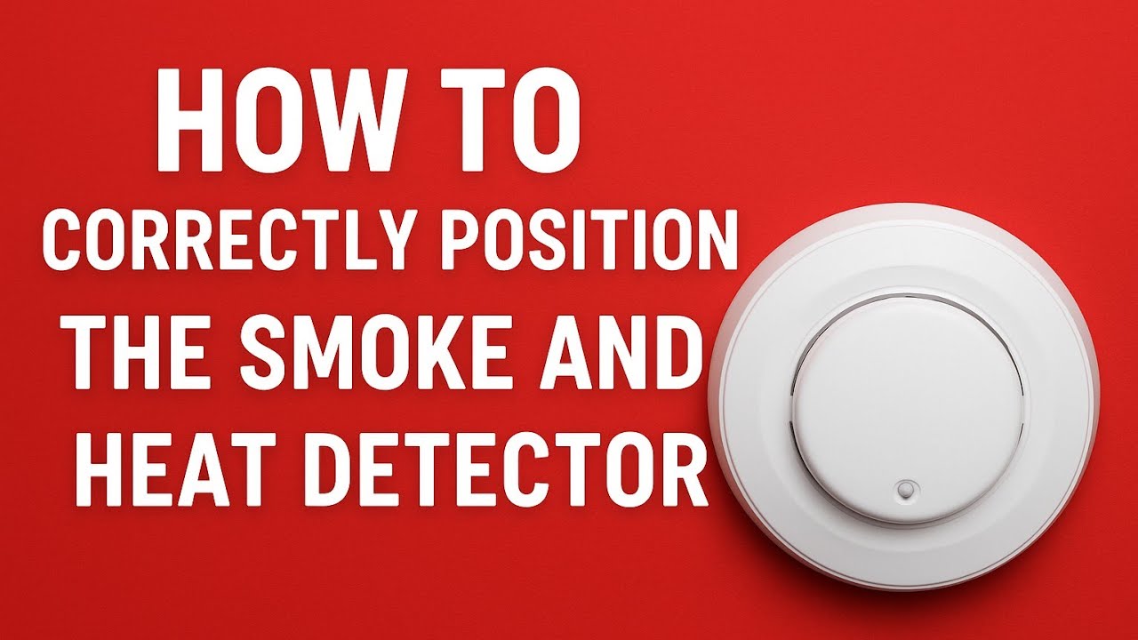 How to correctly position the smoke and heat detector in the fire alarm system designing-Part-6