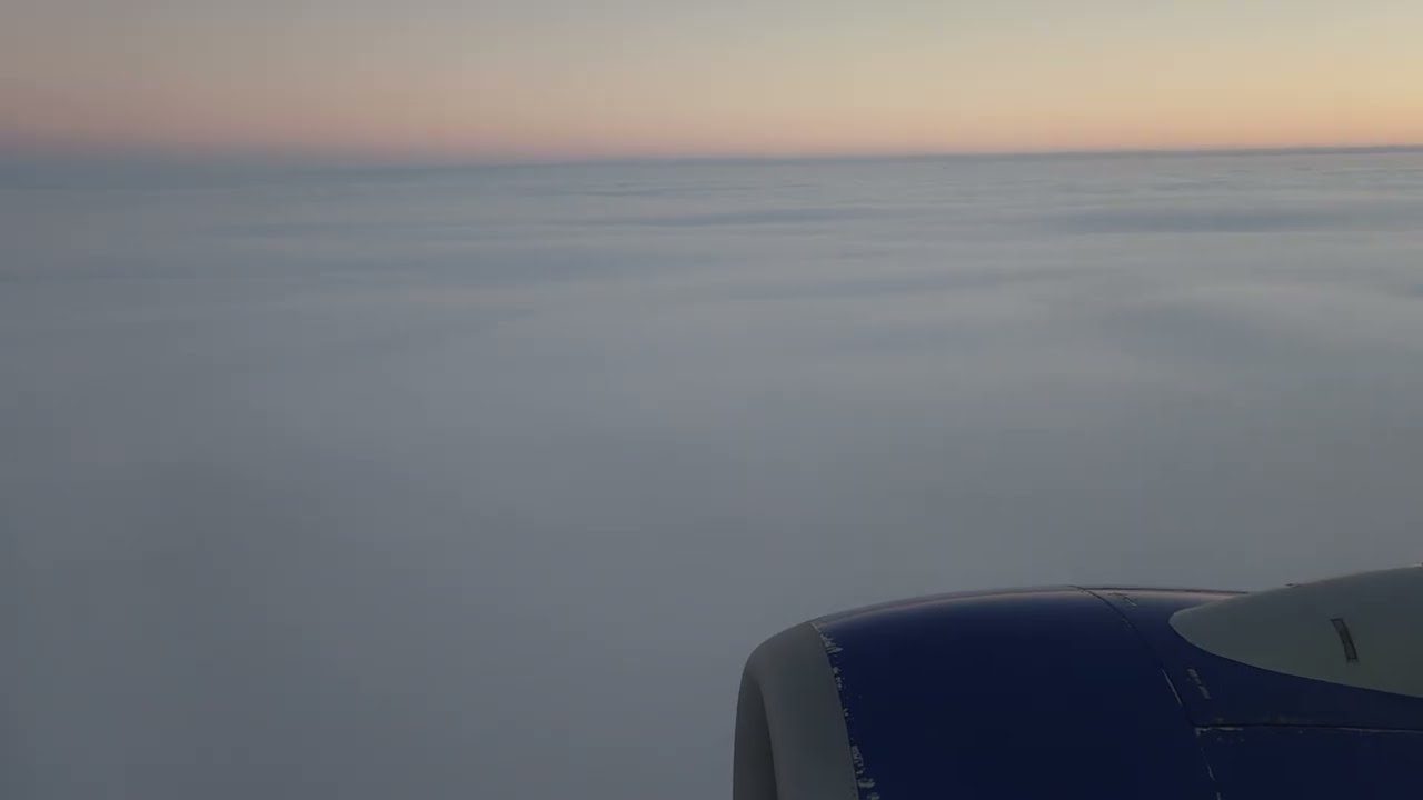 Ohare landing in cloudy weather