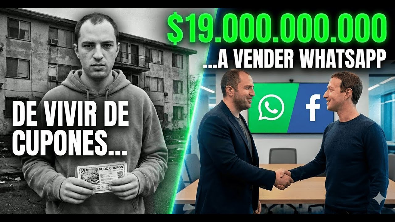 De vivir de cupones de comida a vender WhatsApp por 19 mil millones(La historia oculta de Jan Koum)