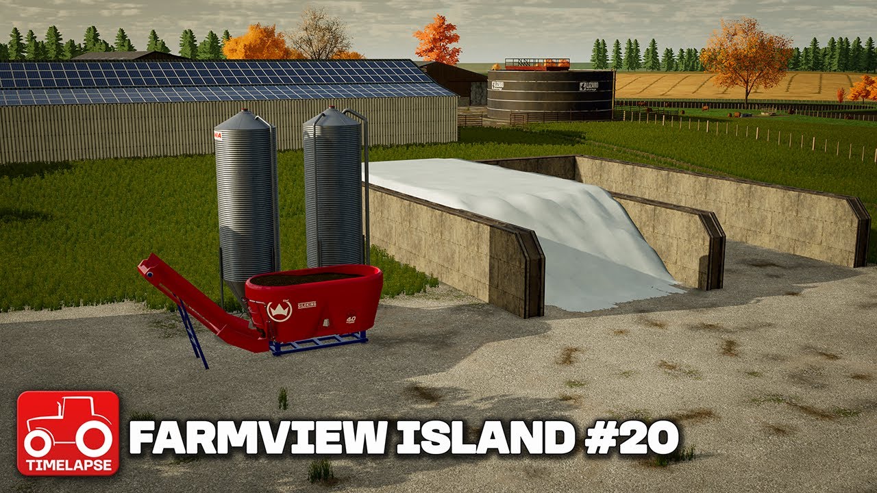 FILLING UP THE CLAMP & NEW TMR MIXER!! Farmview Island Farming Simulator 22 Timelapse FS22 Ep 20