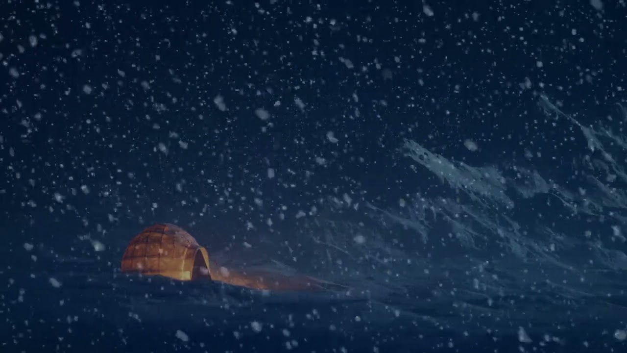 Blizzard Snowstorm ❄️ Arctic Wind Sounds for Deep Sleep and Relaxation | 10 hours (No Ads)