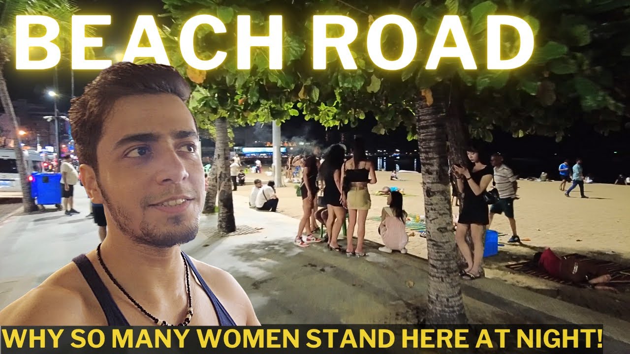 Solo Indian Walking Through Pattaya Beach Road At Night| Pattaya, Thailand Nightlife| Ep-5