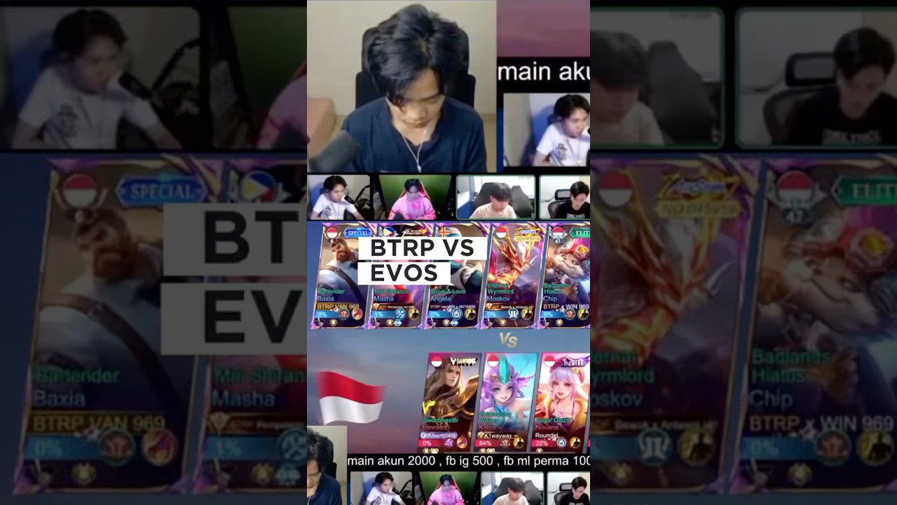 DETIK DETIK BTRP NABRAK EVOS MPL ?😱 SAMPE DI BANTAI BTRP ! #btrp #btr #evos #mpl