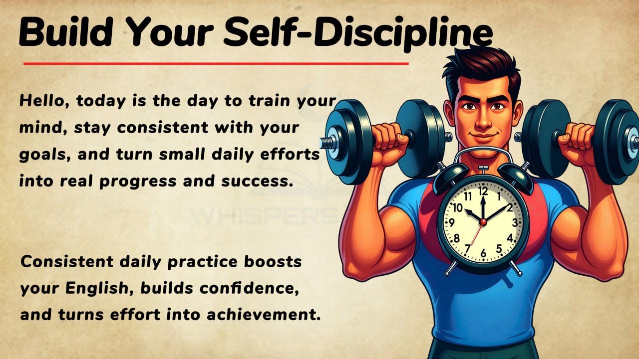 How to Build Self-Discipline: Start Small and Change Your Life | Learn English
