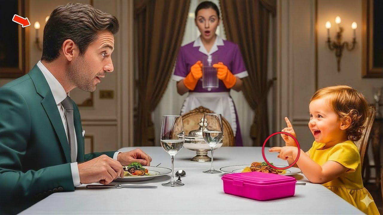 Ein gehörloser Millionär speiste allein… bis das Baby der Putzfrau das Undenkbare tat.