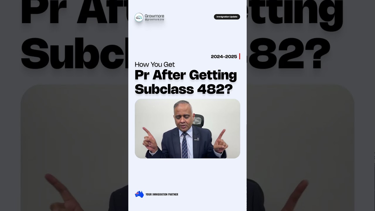 How You Get PR After Getting Subclass 482? 🌏🛤️