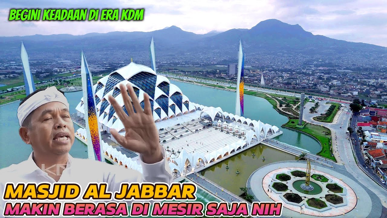 KABAR TERBARU MASJID ALJABBAR DI ERA KDM❗ MAKIN TERTATA RAPI PARKIRAN DAN AREA TERBUKA MAKIN BERSIH