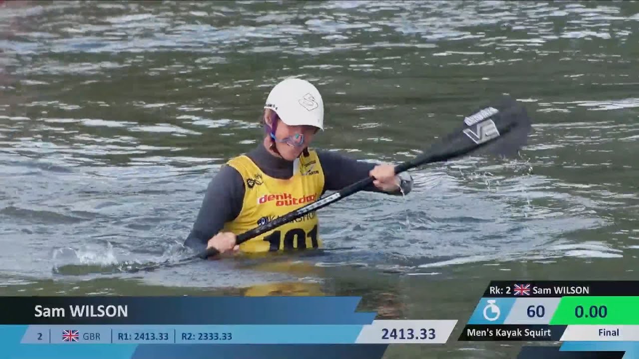 NEW WORLD RECORD! Sam Wilson wins GOLD in the Men's Kayak Squirt World Championships Final!