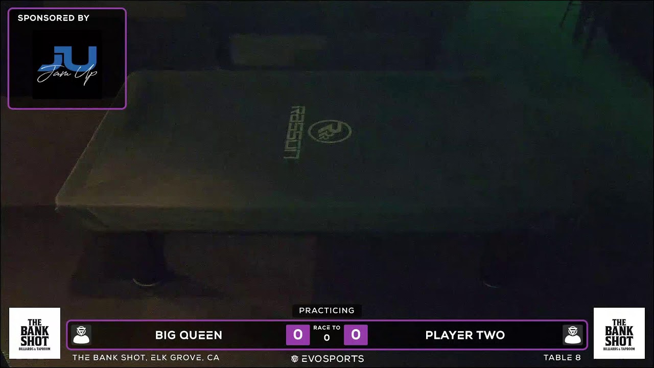 BIG QUEEN vs PLAYER TWO - THE BANK SHOT - TABLE 8 | EvoSports