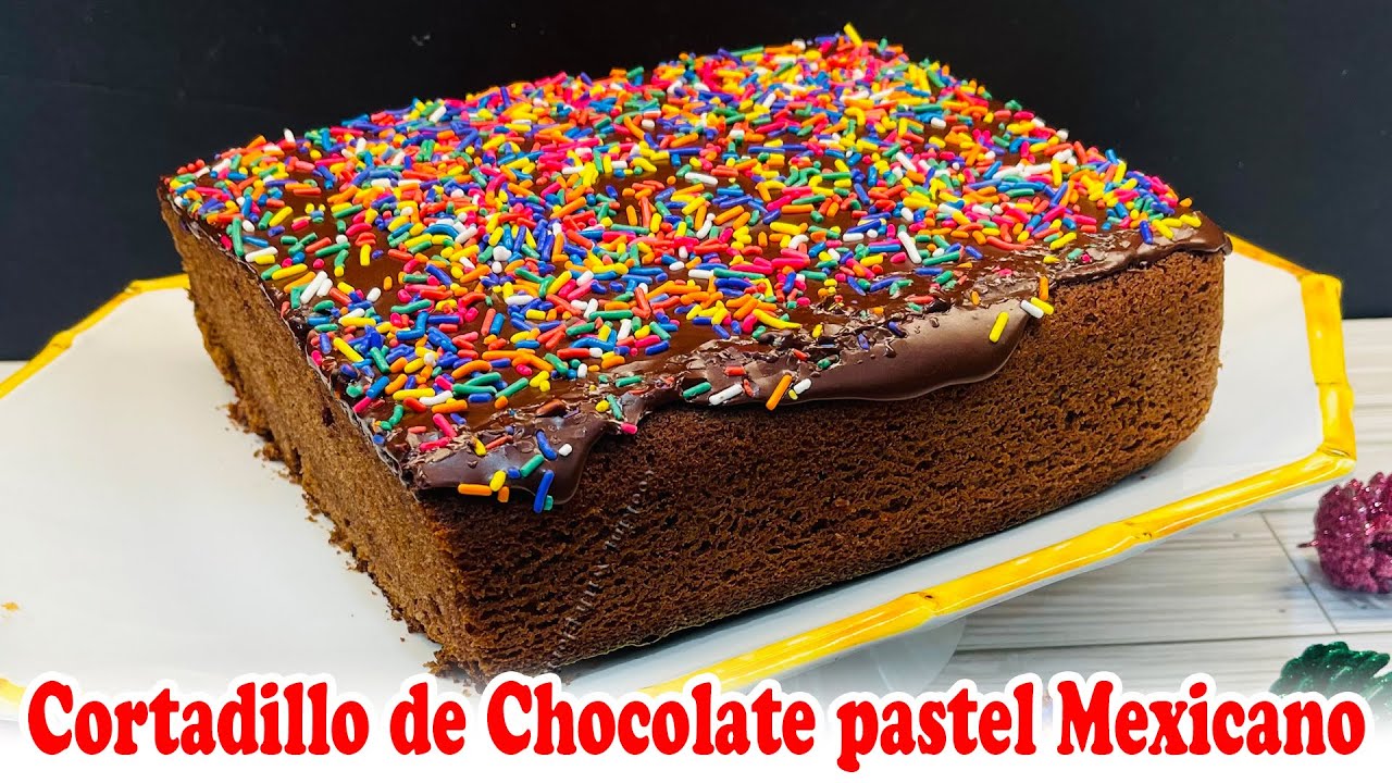 Cortadillo de Chocolate pastel Mexicano