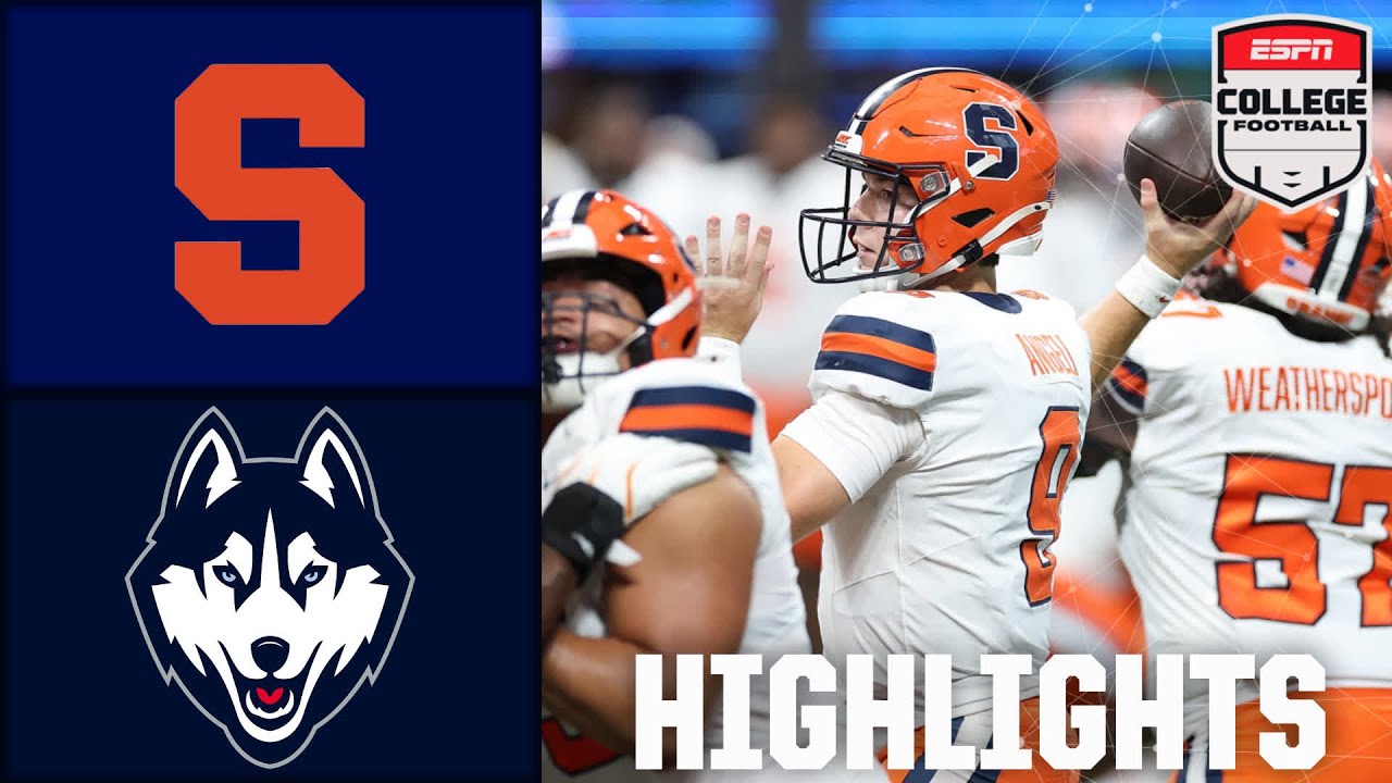UConn Huskies vs. Syracuse Orange | Full Game Highlights | ESPN College Football