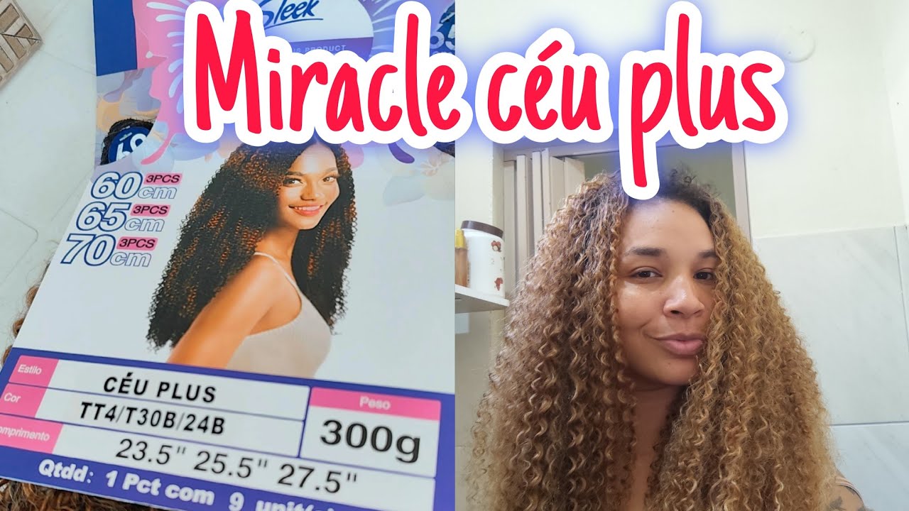 COLOCAÇÃO SOZINHA DO CABELO MIRACLE CÉU PLUS DA SLEEK NA COR TTA/T30B/24B 