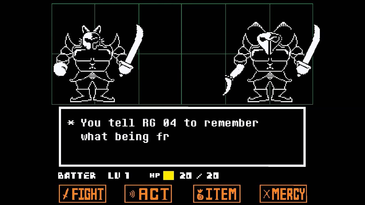 Undertale - Messing with files - RG3 and RG4