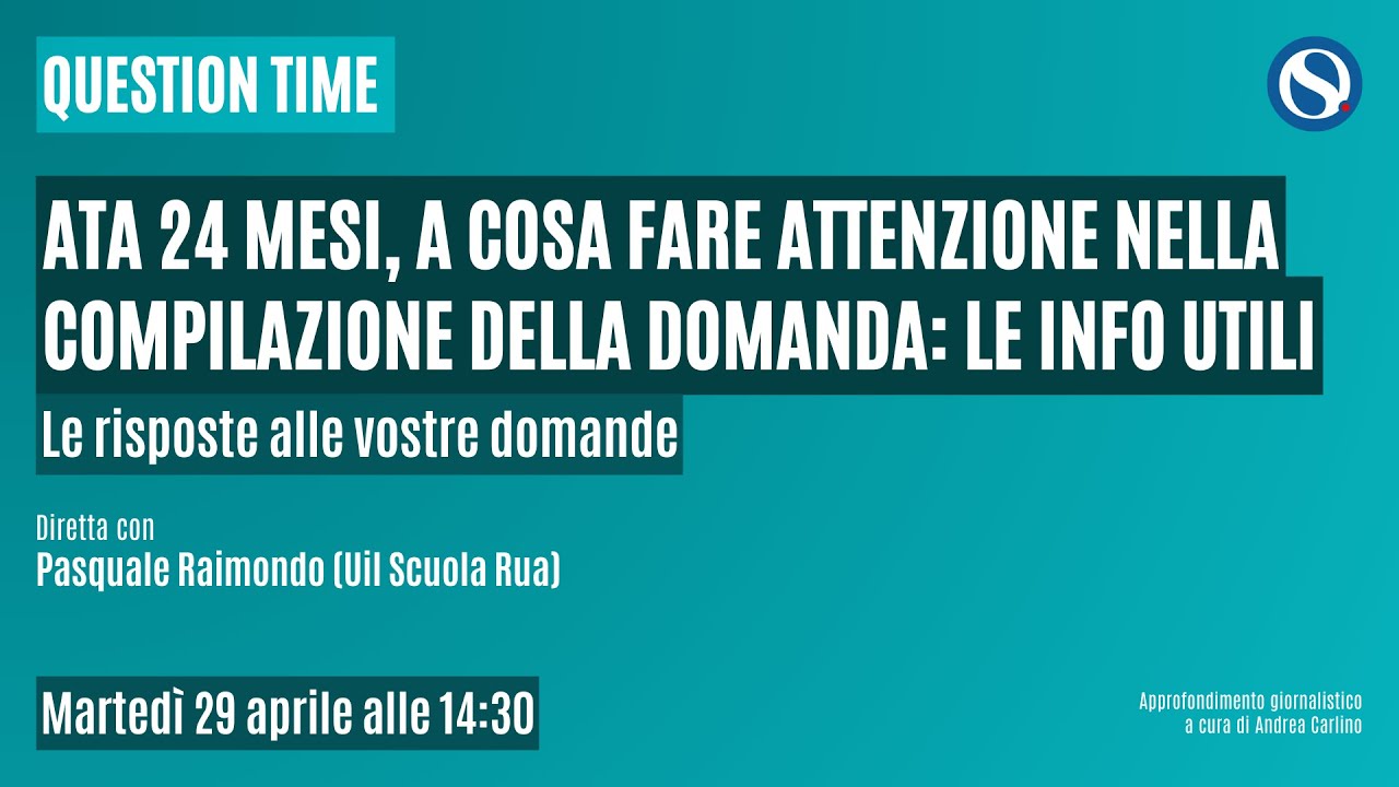 ATA 24 mesi e riserva CIAD, a cosa fare attenzione nella compilazione della domanda