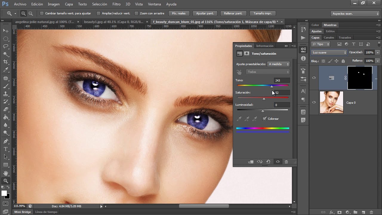 Cambiar el Color de Ojos y Labios - Photoshop Tips y Trucos Vol. 4