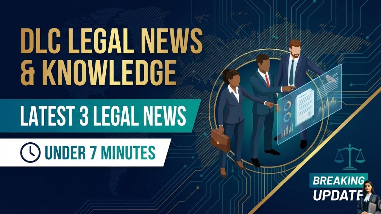 Latest 3 Legal news under 7 minutes