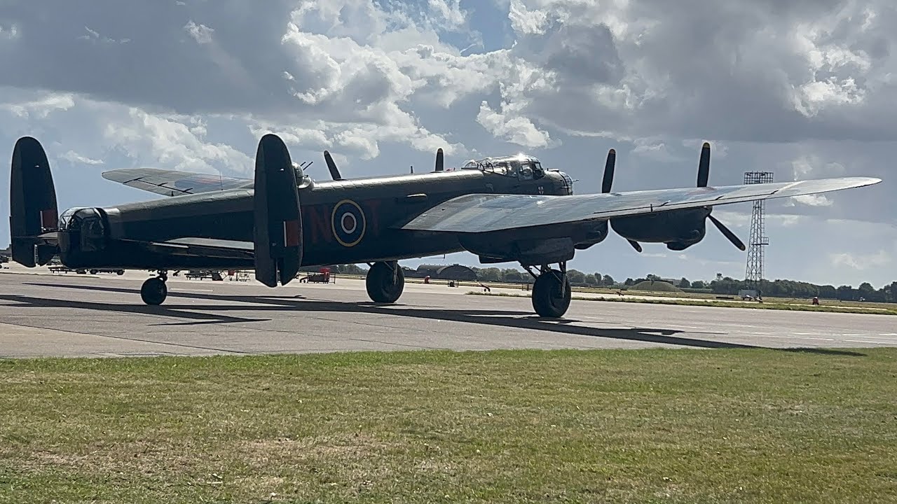 Avro Lancaster Departure from RAF Coningsby | Battle of Britain Memorial Flight 