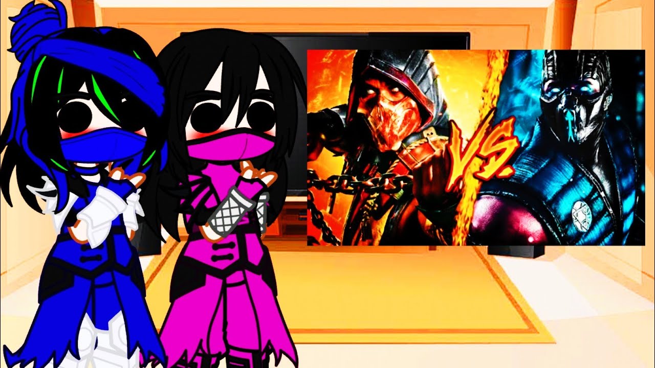Personajes De MK Reaccionando A Scorpion vs Sub Zero Rap De @JayFmusicRap