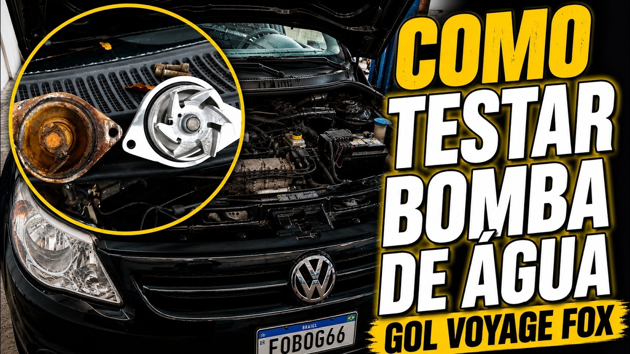Como Testar Bomba De Água! Gol Voyage Fox Saveiro 1.0 1.6 8v G4 G5 G6