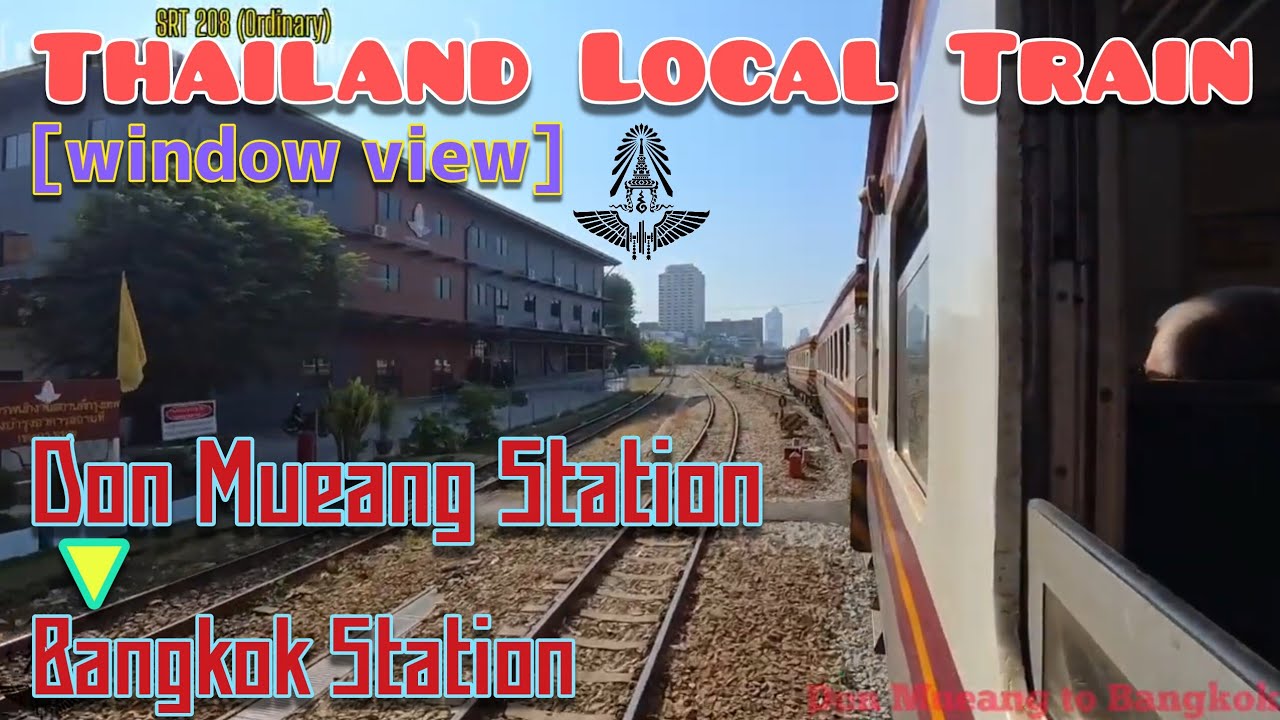 Thailand Local Train Don Mueang to Bangkok