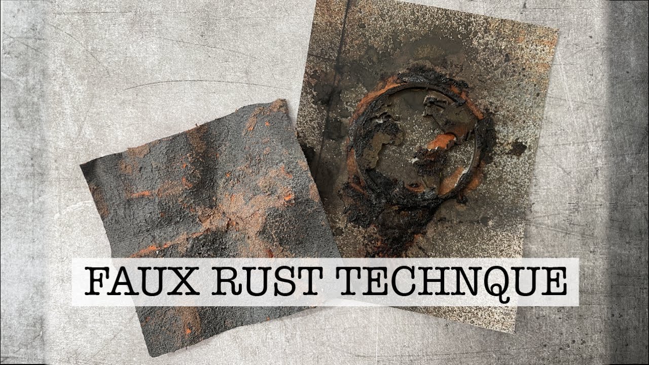 DIY Faux Rust Technique - 2 DIFFERENT WAYS!!