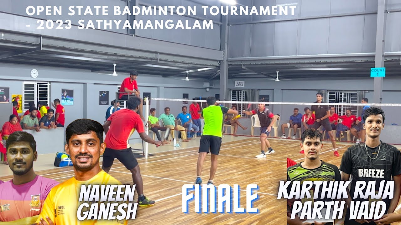 NAVEEN GANESH vs KARTHIK RAJA PARTH VAID || Final - Aadhi Badminton Academy Sathy - 2023 Men Doubles