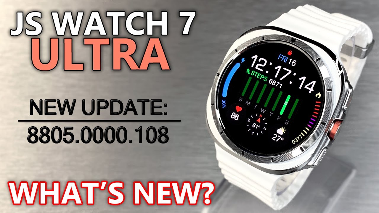JS WATCH 7 Ultra New System Update! Full Review & Test! New Amazing Sport SmartWatch 2024!