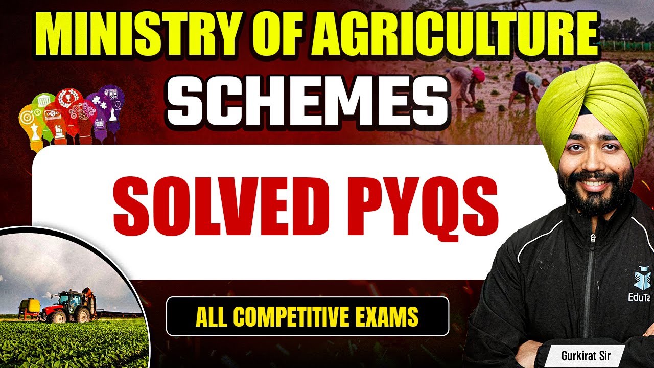 Government Schemes PYQ Based on Ministry Of Agriculture | Govt Schemes for Competitive Exams 2025