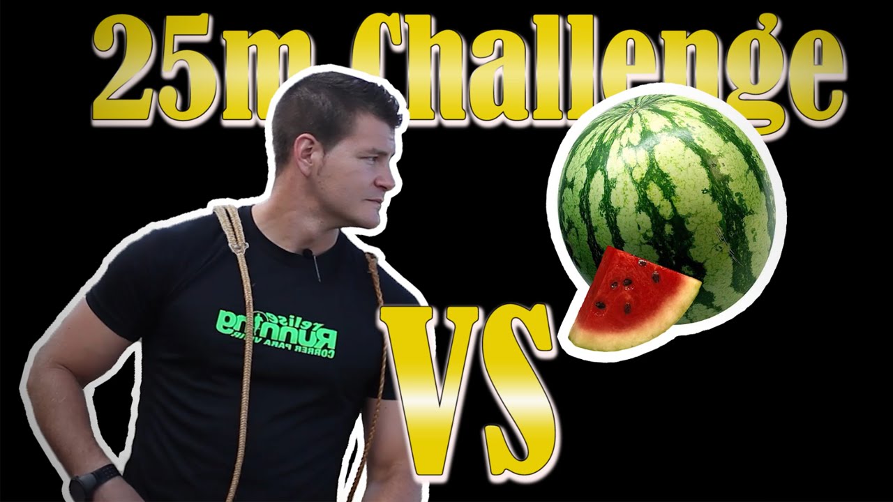 El reto del hondero Balear y la sandía (The Balearic slinger challenge)