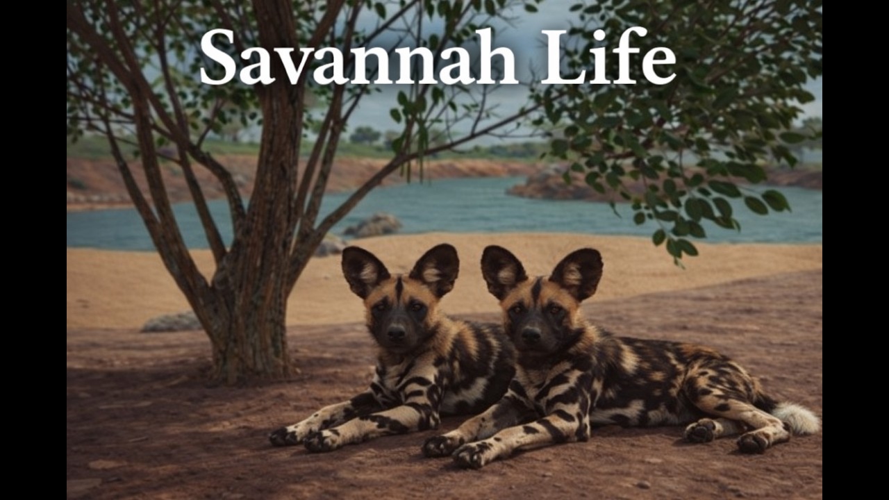 Savannah Life-Roblox! African wild dog pack!