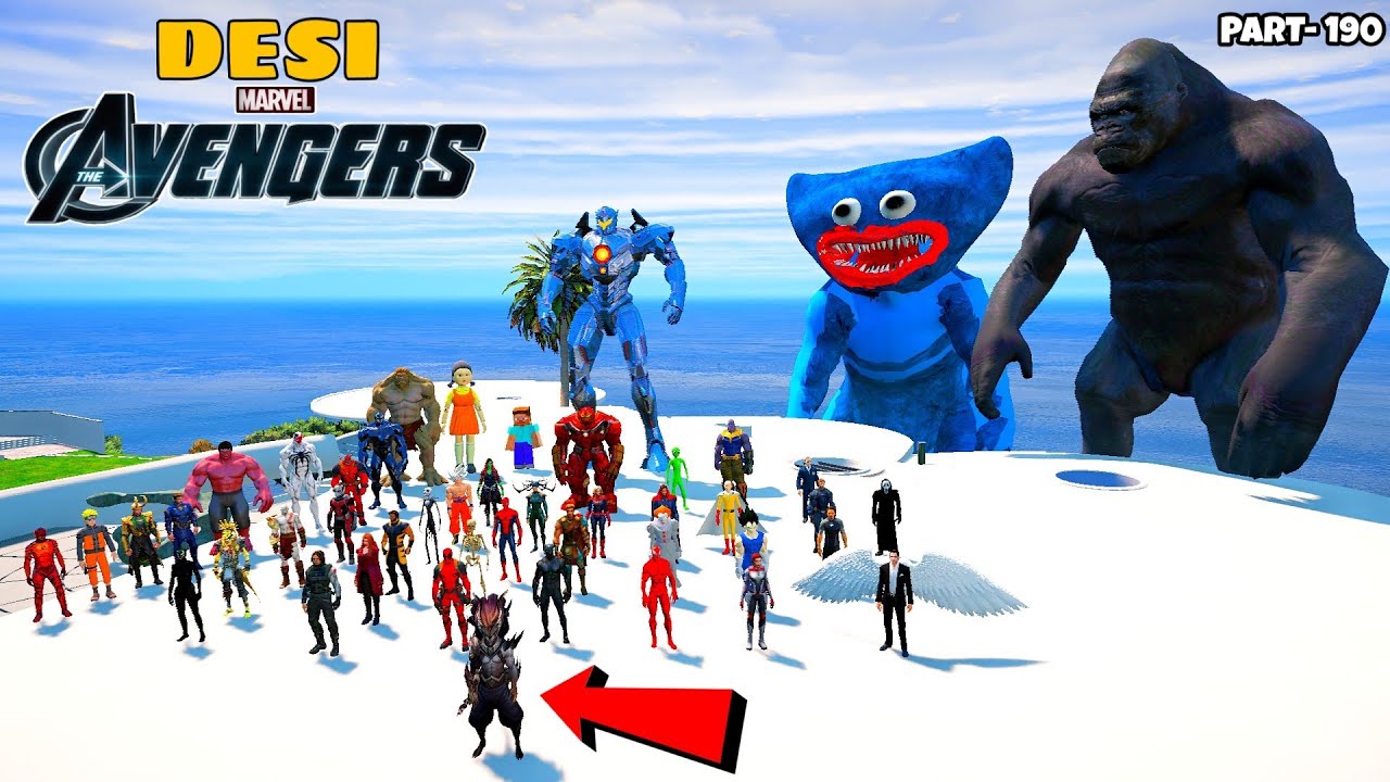 DESI Avengers and God Avenger Could not Stop God of Hell Monster in GTA 5 | DESI Avengers (Part 190)