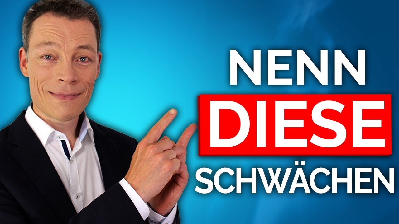 Vorstellungsgespräch: Was sind Ihre Schwächen? Beste Antworten (Beispiele)