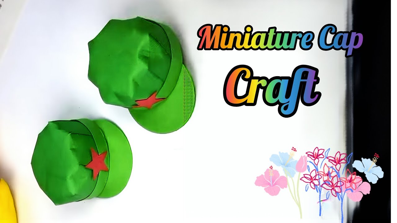 How to Make Miniature Cap  craft with paper | Origami | How to make Stuff out of Paper |#trending