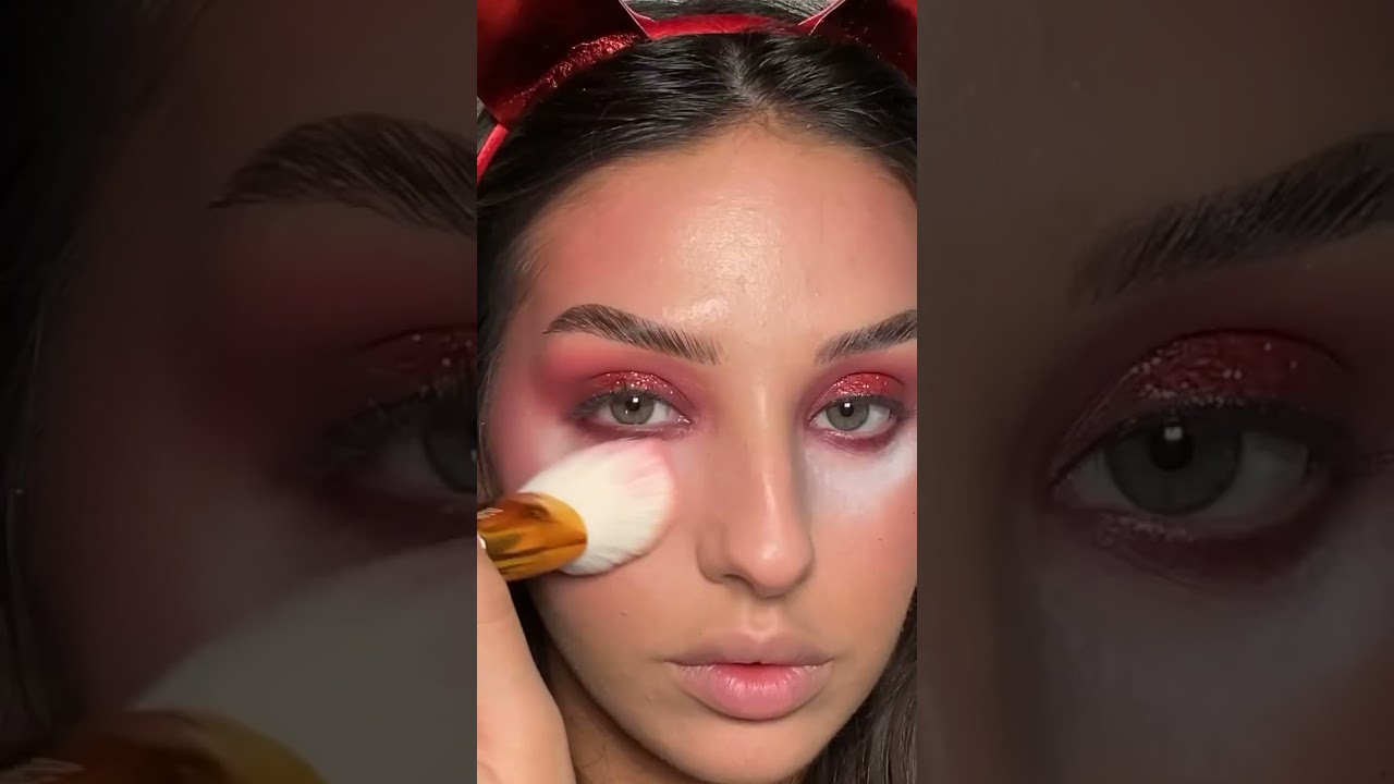 Devil Makeup Transformation with Red Look | Halloween Makeup Tutorial