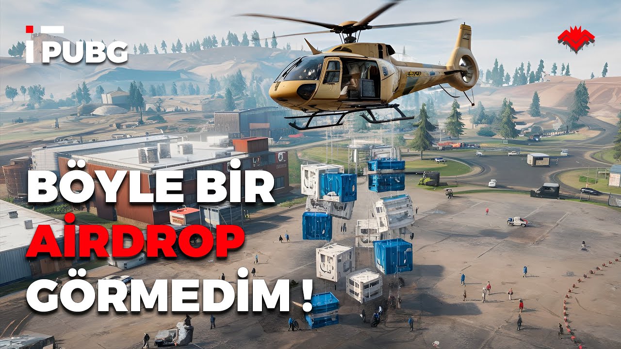 OHAA!! BEN B&Ouml;YLE BİR AİRDROP G&Ouml;RMEDİM! - #PUBG #SOLO