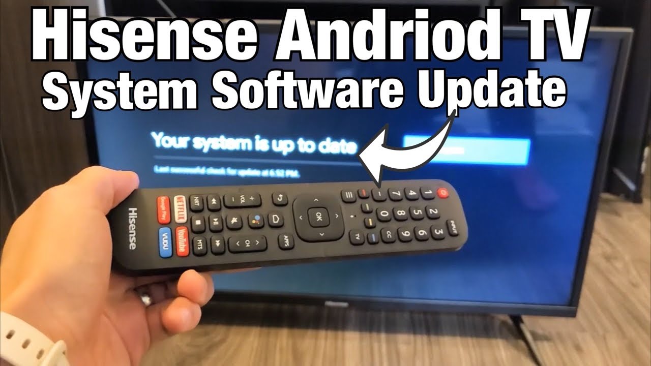 Как обновить программное обеспечение/прошивку: Hisense Android TV
