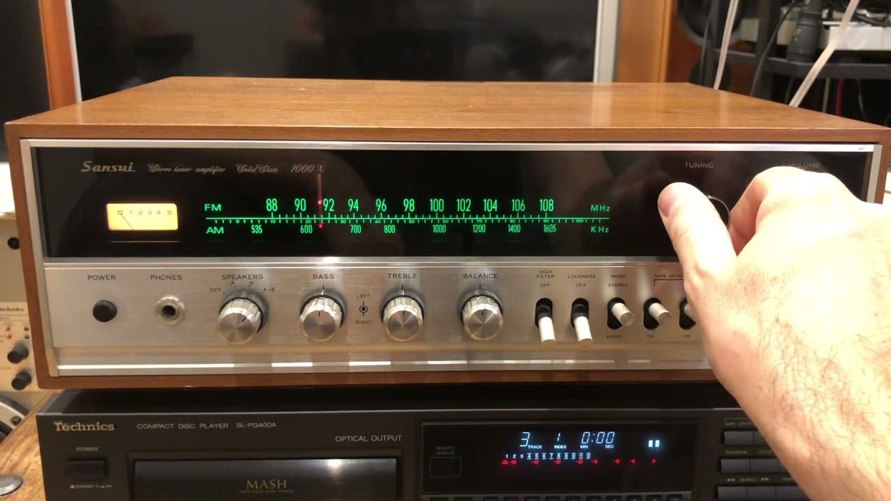Vintage Sansui Stereo tuner amplifier 1000X, Solid State, vintage HiFi, @FunwithVintageHiFi