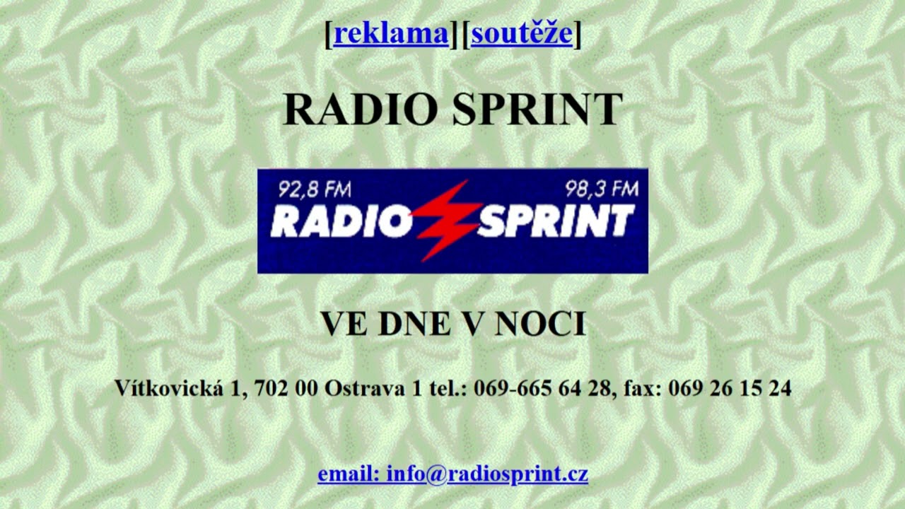 Rádio Sprint - Krátký ZÁZNAM z kazety