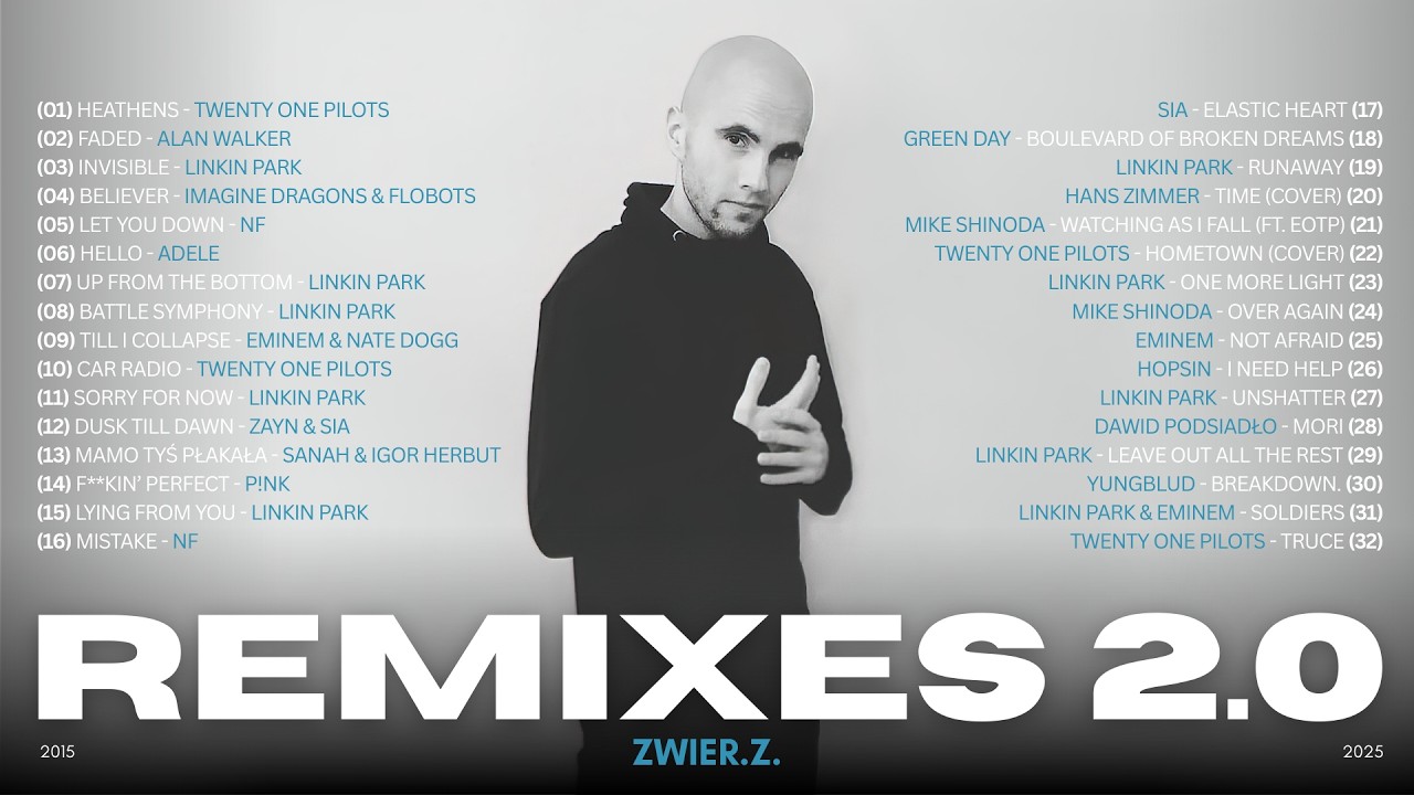 zwieR.Z. - Remixes 2.0 (Full Album): twenty one pilots, Linkin Park, Eminem, Sia, Adele & more