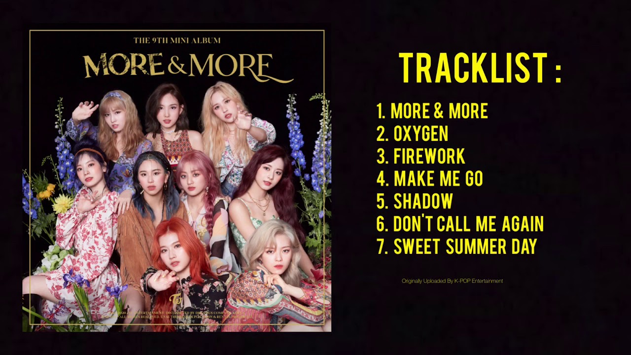 [Full Album] TWICE - &lsquo;MORE & MORE&rsquo; | The 9th Mini Album &mdash; TRACKLIST