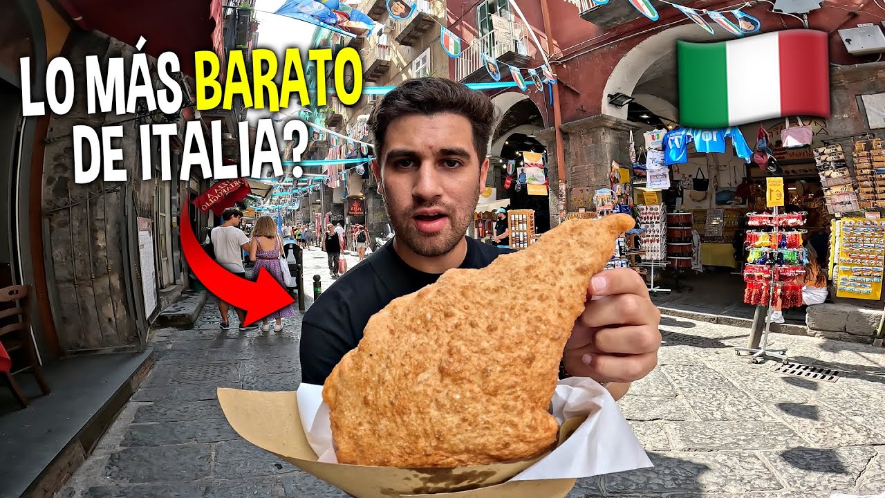 PROBANDO la PIZZA FRITA de $4,00 en Nápoles 🇮🇹  ... | Italia #7