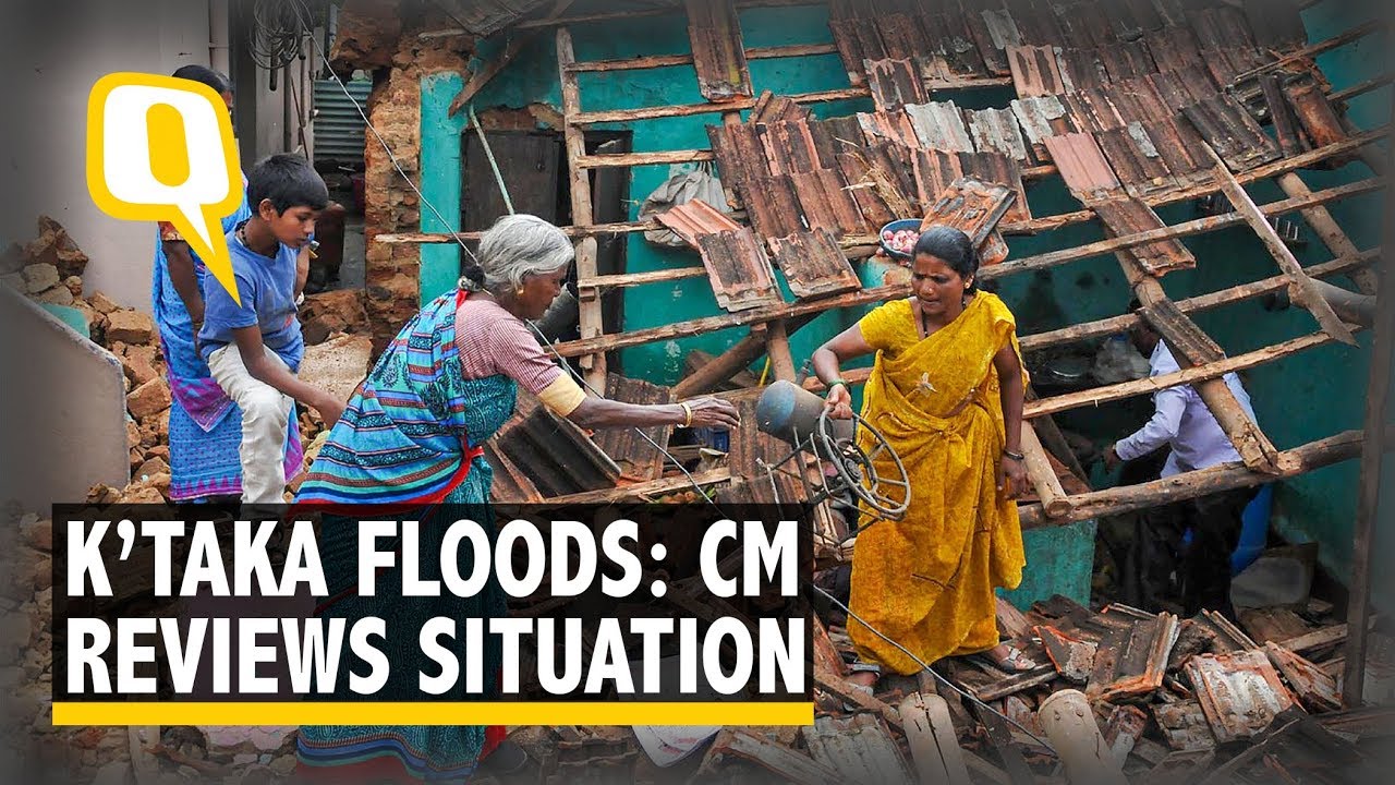 Watch: Temples Flood, Roads Collapse After Heavy Rainfall in Karnataka | The Quint