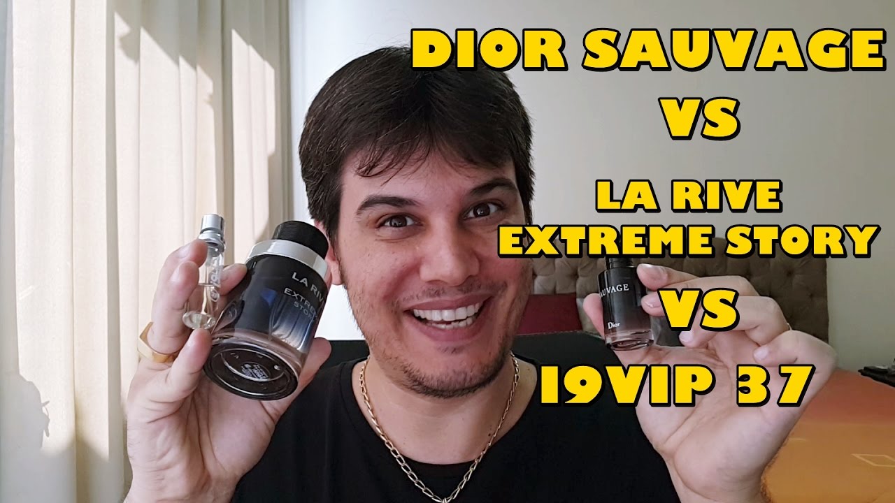 Resenha Perfume Dior Sauvage e seus contratipos La Rive Extreme Story e I9VIP