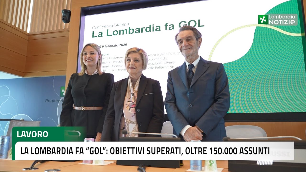La Lombardia fa “Gol”: obiettivi superati, oltre 150.000 assunti
