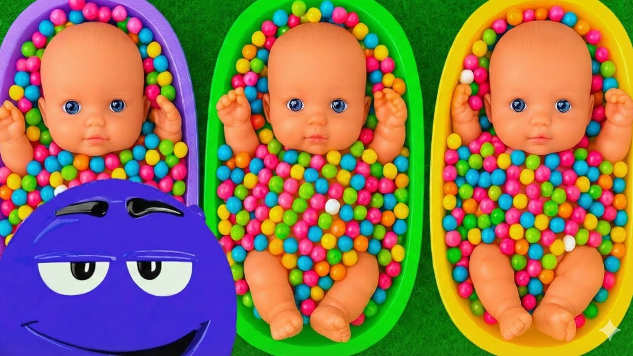 Satisfying Video l How to Make Rainbow Bathtubs into Mixing Slime with Glitter Pool Cutting ASMR 1