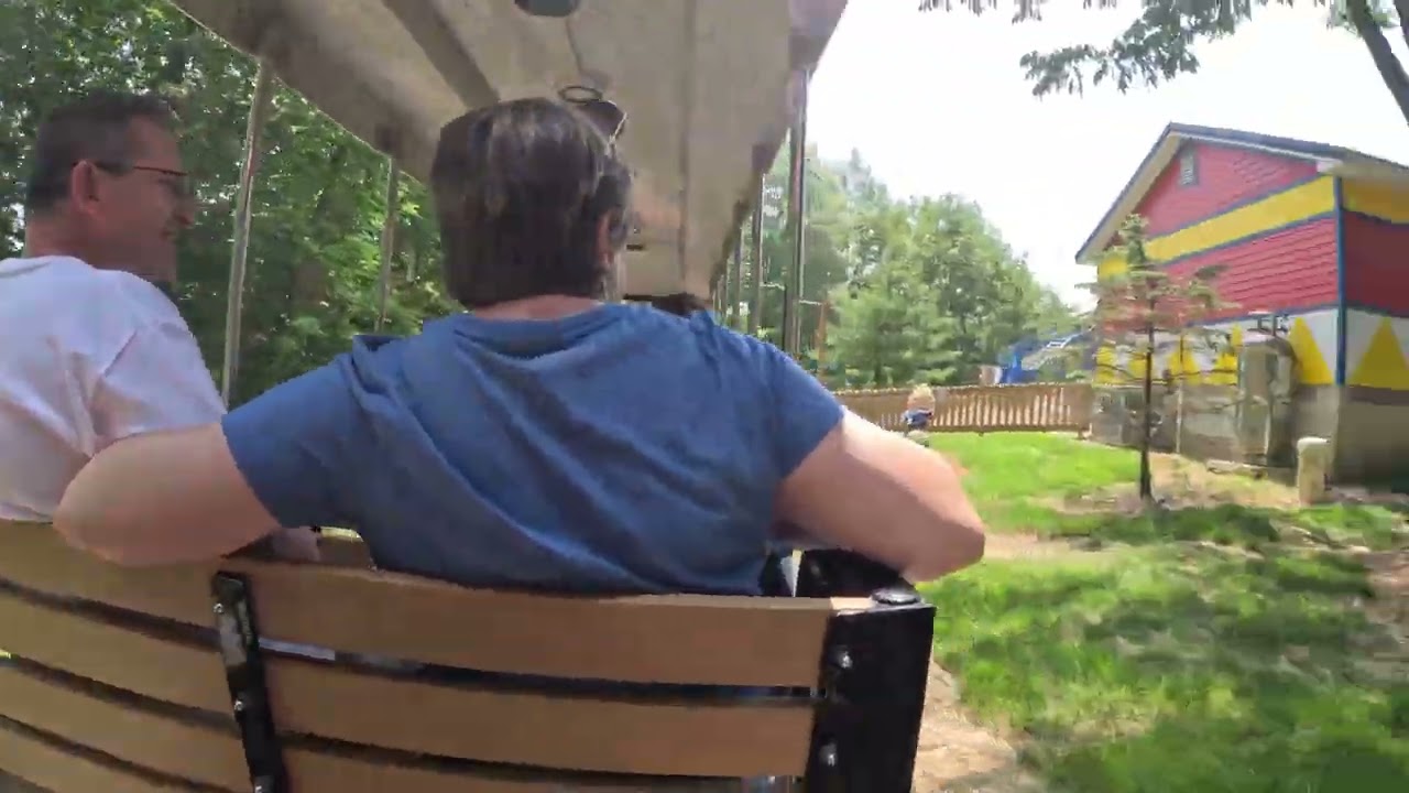 Holidog Express on ride POV @ Holiday World