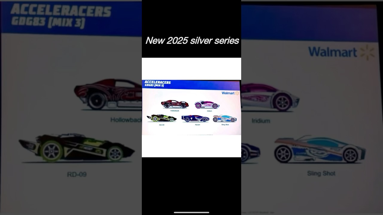 Hot Wheels Acceleracers are officially back - 2025 silver series set