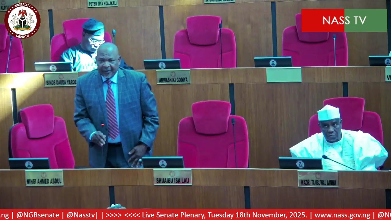 LIVE SENATE PLENARY TUESDAY,  18TH  0F NOVEMBER 2025.