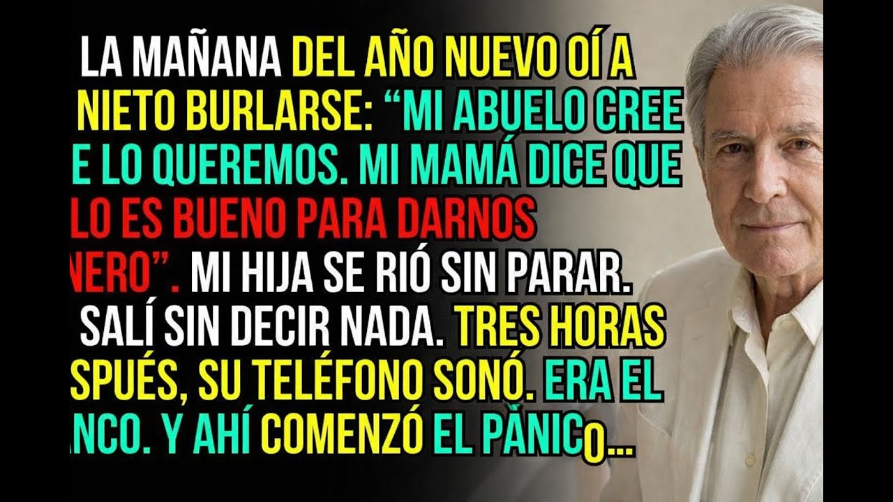 Oí a mi nieto decir que solo servía para pagar. Me fui en silencio. Horas después, el banco llamó…