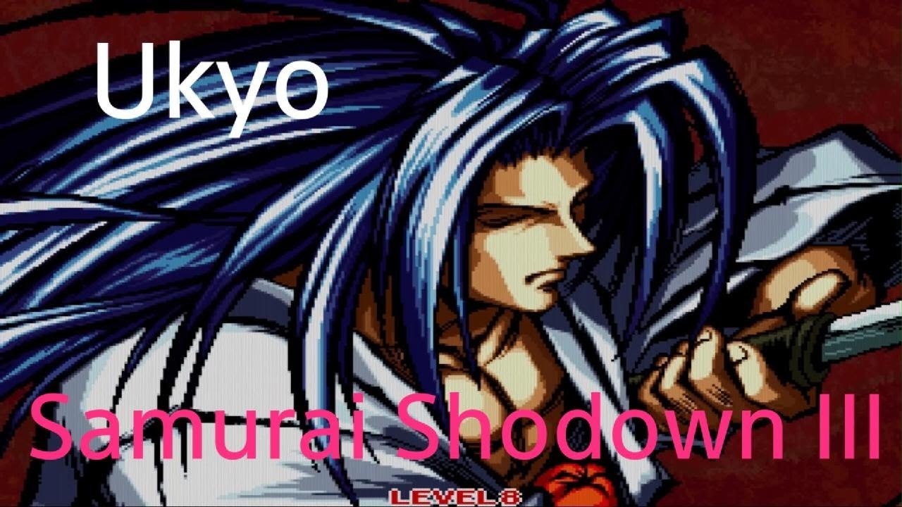 SAMURAI SHODOWN III. Ukyo game play. 